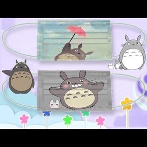 Adult sized Totoro Face Coverings  10 pk